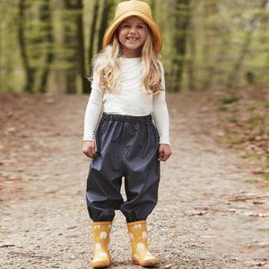 [9/10y] Celavi Rain Pants Solid Black NWOT